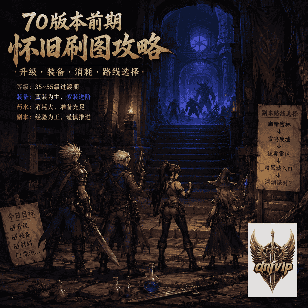 dnf怀旧服70版本前期副本攻略详解