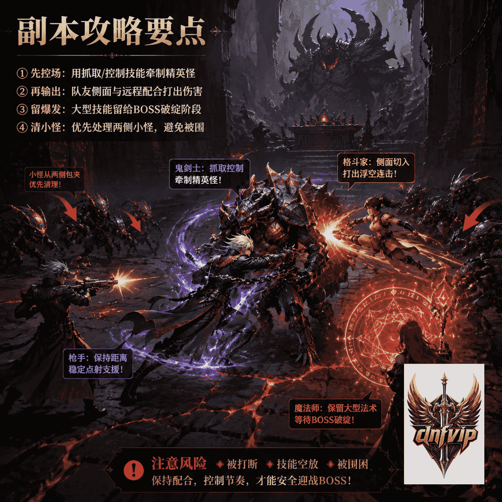 前期副本中角色控制霸体精英怪并保留爆发技能应对BOSS