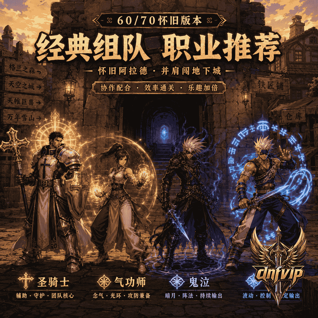 dnf复古服组队受欢迎职业