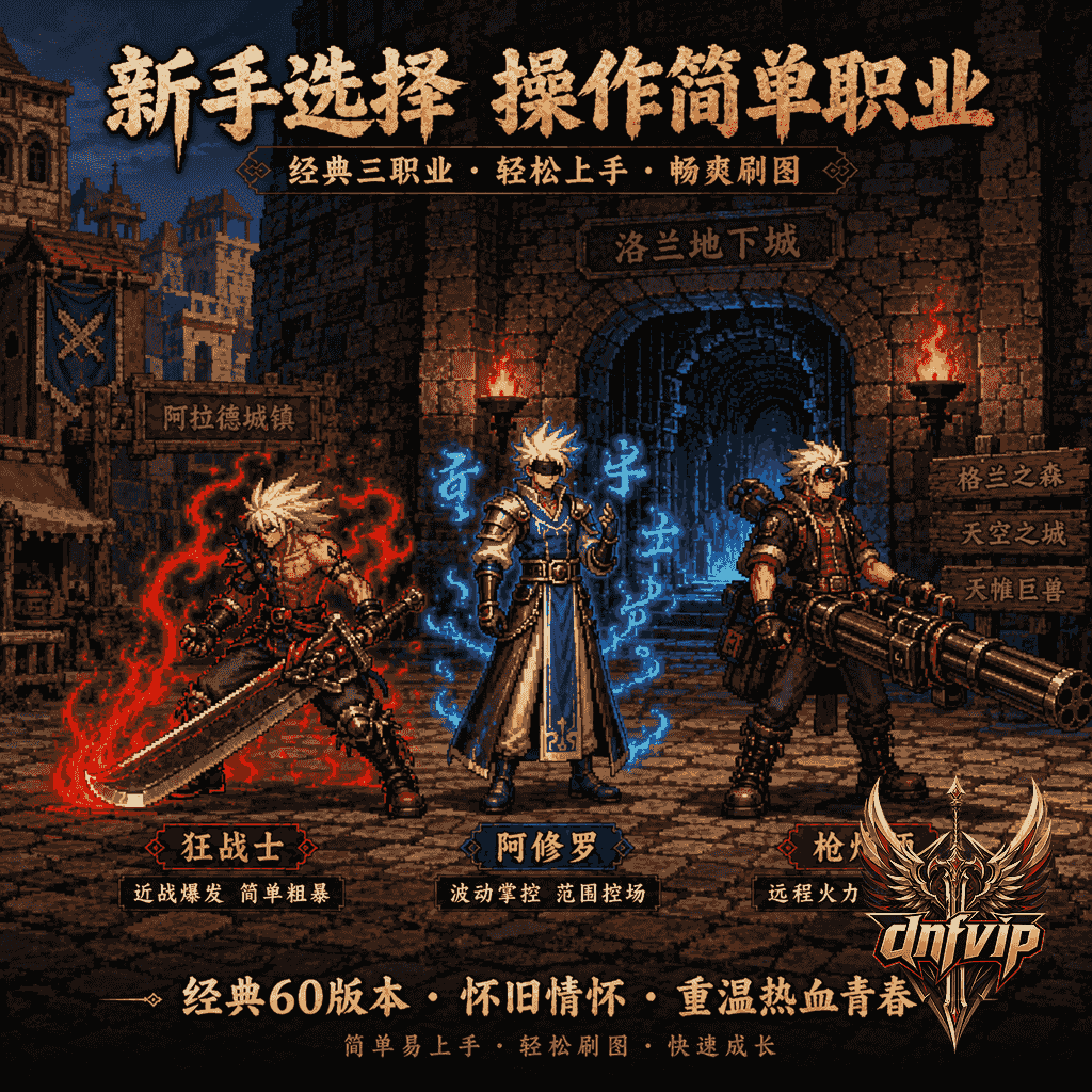 dnf60版本操作简单职业推荐